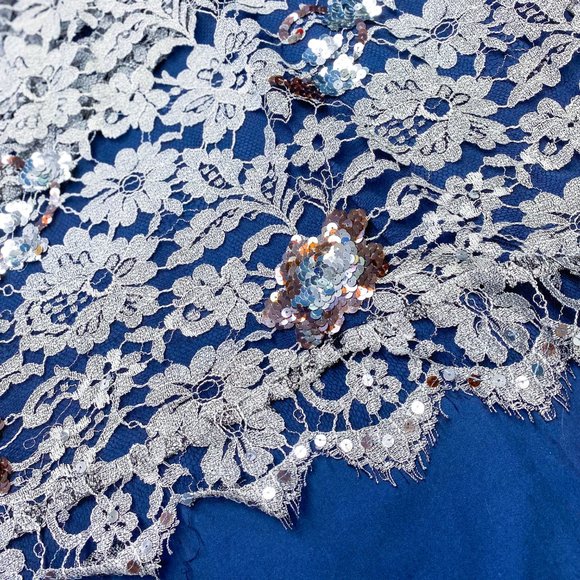 Vintage Lace Slip Dress Farah Talib Aziz Tunic Saree Traditional Indian Unique - Picture 14 of 15